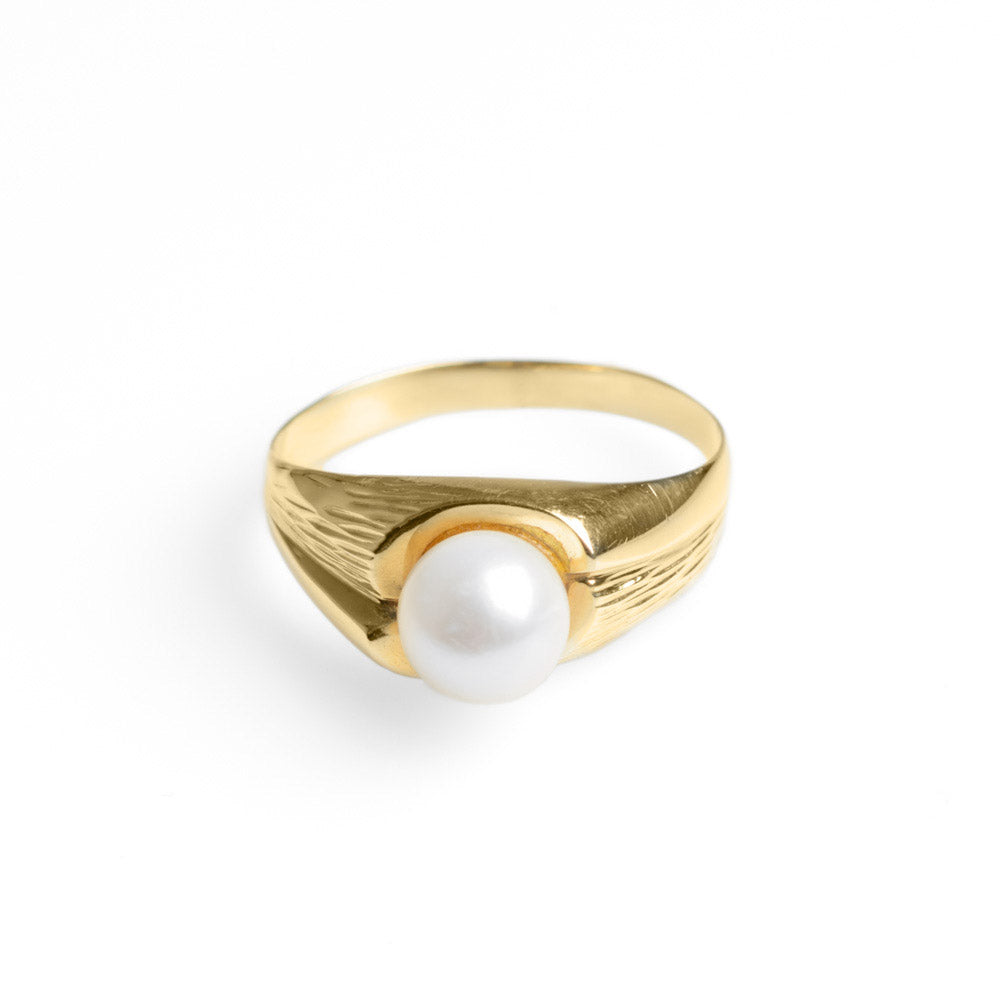 Mens pearl ring on sale designs