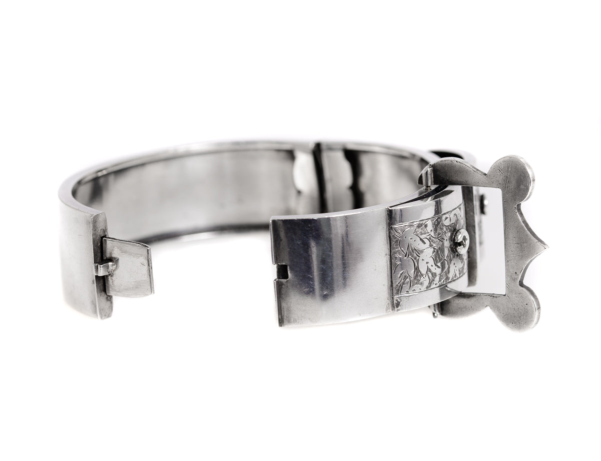 Sterling silver hinged on sale bangle