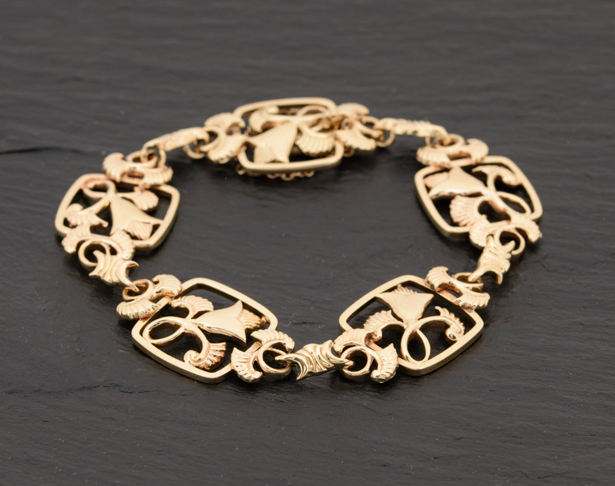 Solid on sale gold bracelet