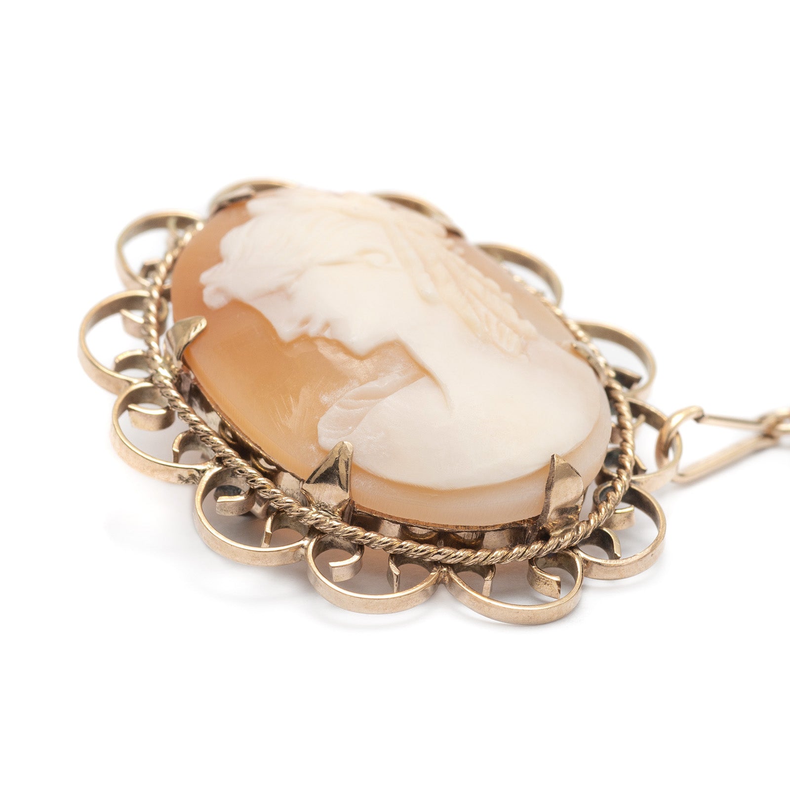 Gold outlet vintage cameo